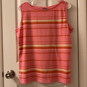 5/$25 Talbots 100% Pima cotton sleeveless tee, 1X